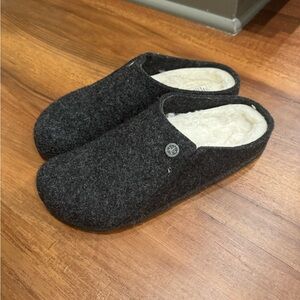 Birkenstock Wool-Blend Slippers with Cream Lining